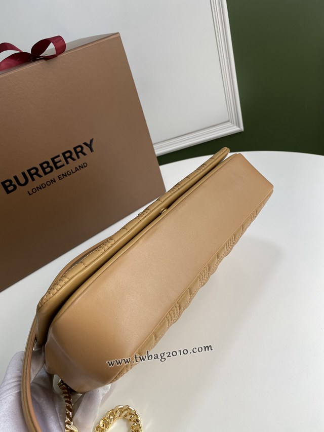 Burberry專門店新款大號羊皮TB蘿拉包 巴寶莉鏈條單肩斜挎女包 yxb1255